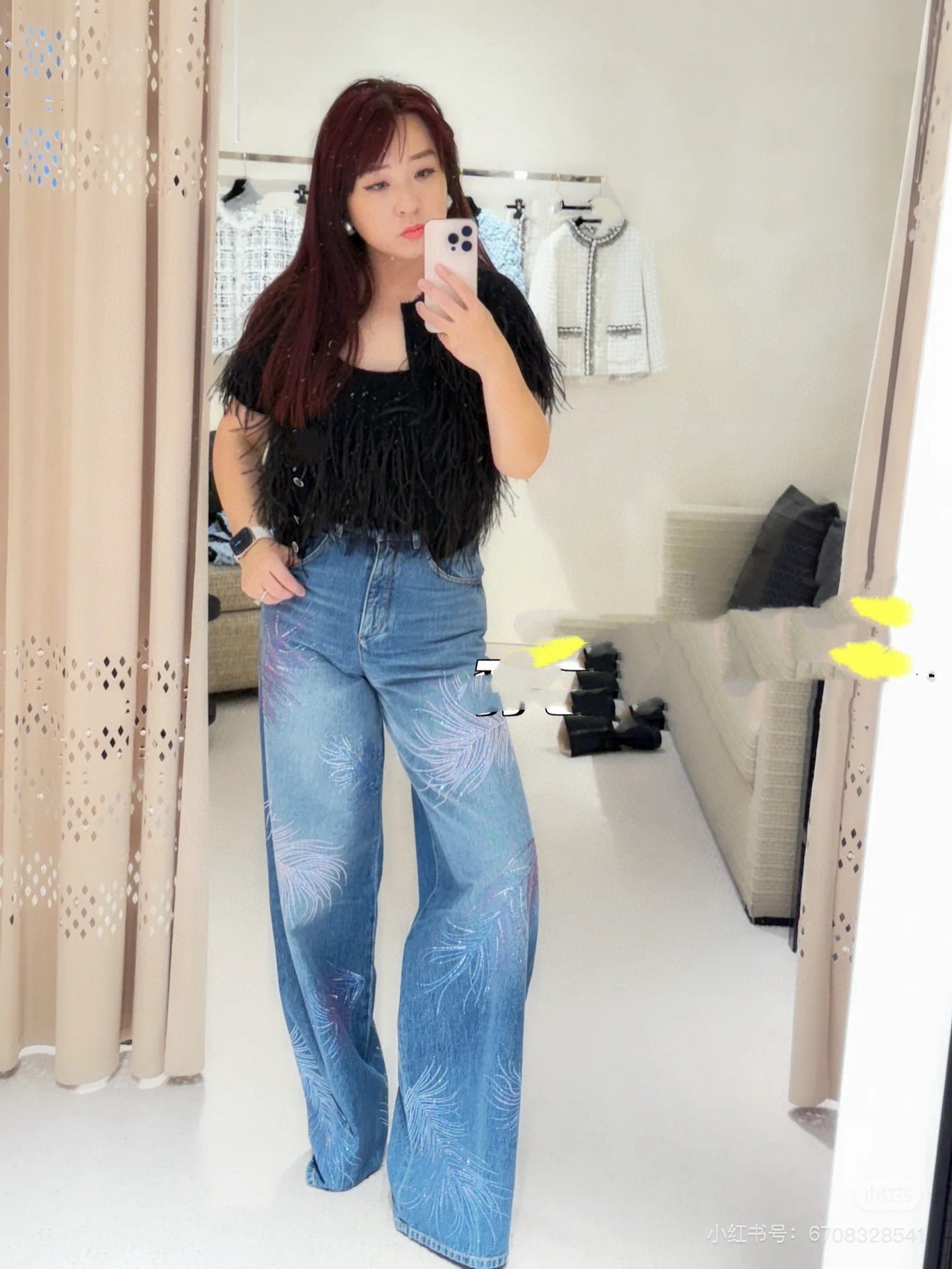 7pcs vest, 8pcs jeans- (689) 278-0122