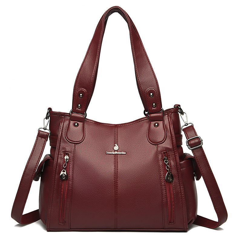 17cm burgundy box bag-902 090 900