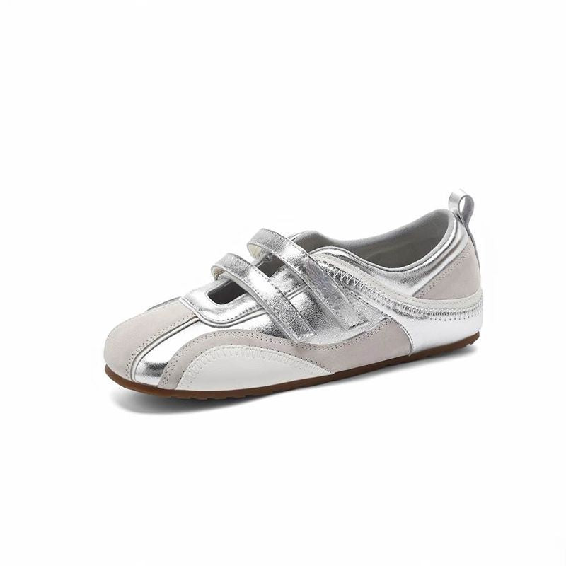 1 pair of silver/gold sneakers size 40- (689) 278-0122