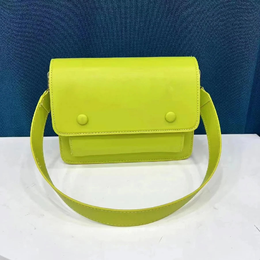 High Quality Women's Bag 2023 New Candy Color Simple Shoulder Bag Fashion Crossbody Bag Purse