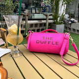 2023 New Fashion Cylinder Shoulder Bag Solid Colors Women Messenger Bag Versatile Handbag For Girl