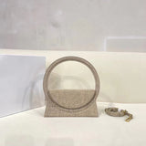 Luxury Designer Handbag Crossbody Bags Fashion Tote Bag Women's Large Circular Handle Shoulder Bag