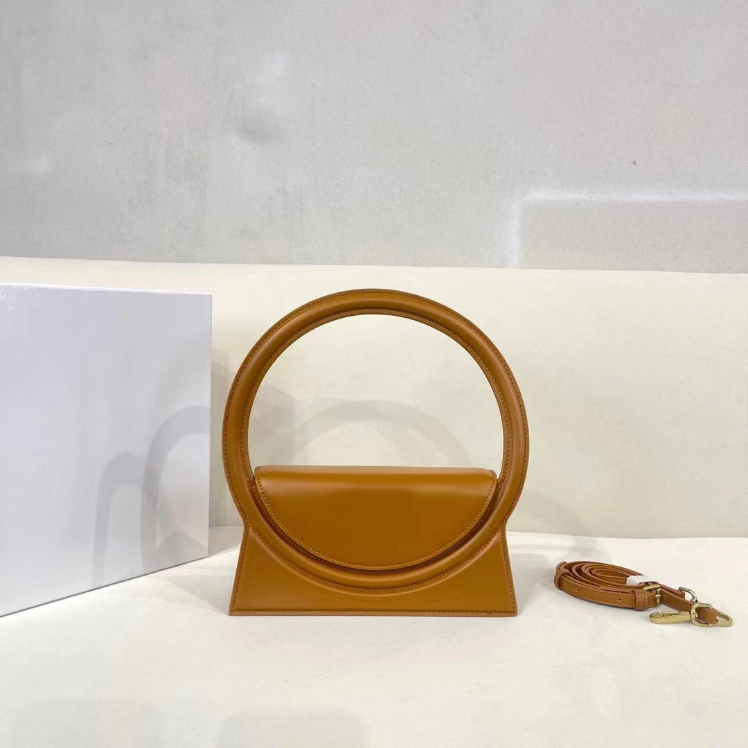 Luxury Designer Handbag Crossbody Bags Fashion Tote Bag Women's Large Circular Handle Shoulder Bag