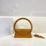 Luxury Designer Handbag Crossbody Bags Fashion Tote Bag Women's Large Circular Handle Shoulder Bag