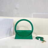 Luxury Designer Handbag Crossbody Bags Fashion Tote Bag Women's Large Circular Handle Shoulder Bag