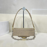 Women Bag Luxury Fashion French Vintage Chain Shoulder Messenger Bag Clutch High Quality Leather Handbag