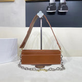 Women Bag Luxury Fashion French Vintage Chain Shoulder Messenger Bag Clutch High Quality Leather Handbag