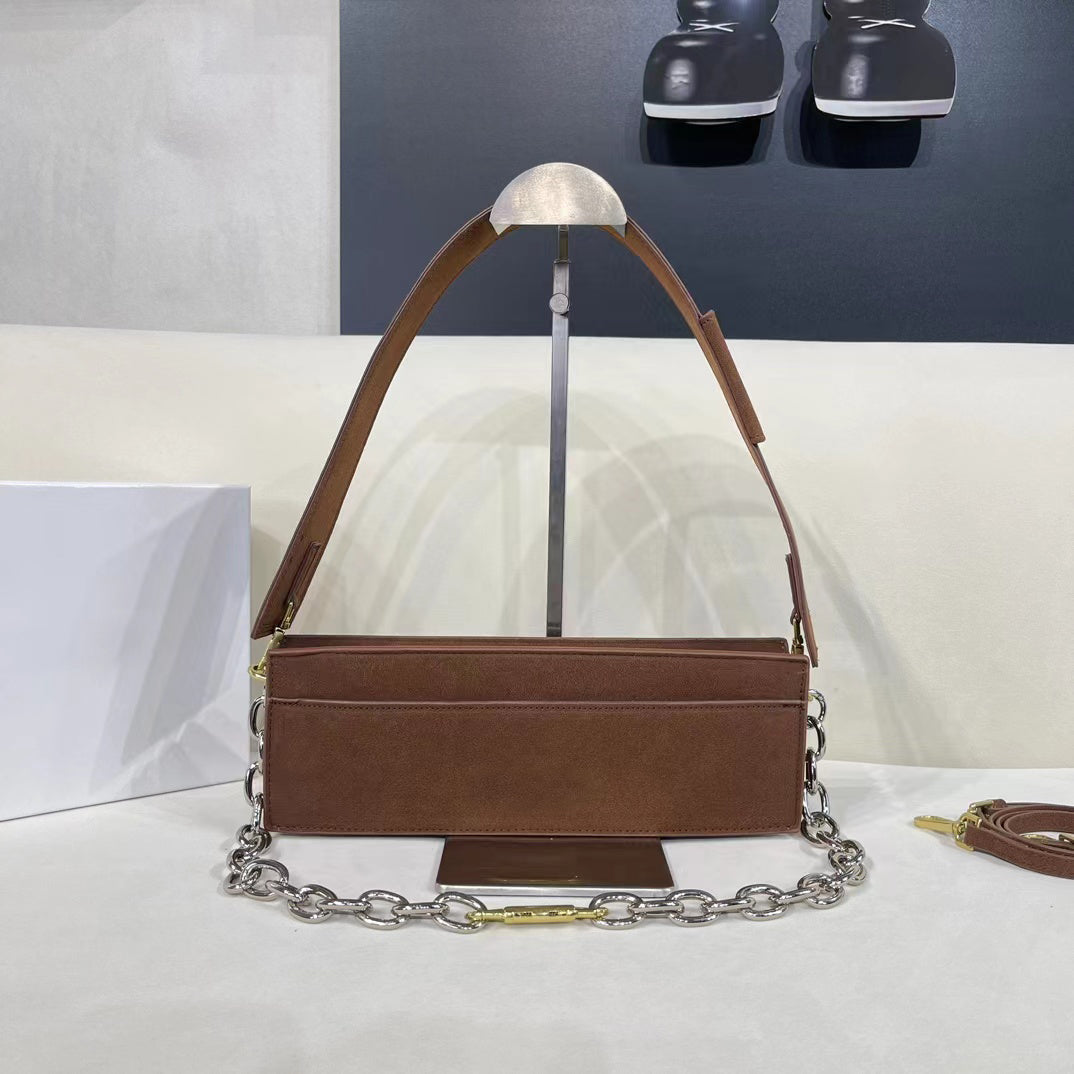 Women Bag Luxury Fashion French Vintage Chain Shoulder Messenger Bag Clutch High Quality Leather Handbag