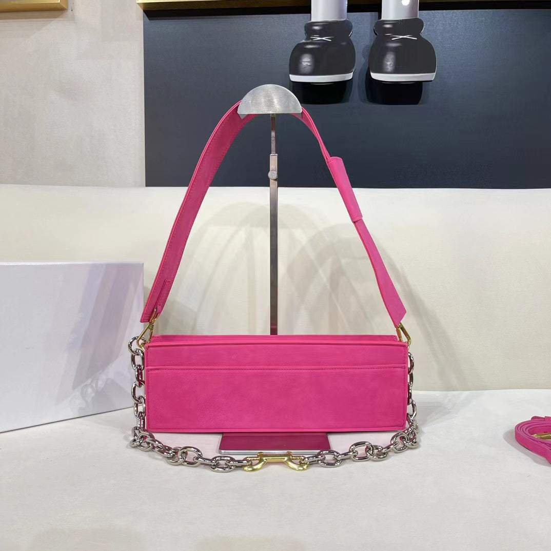 Women Bag Luxury Fashion French Vintage Chain Shoulder Messenger Bag Clutch High Quality Leather Handbag