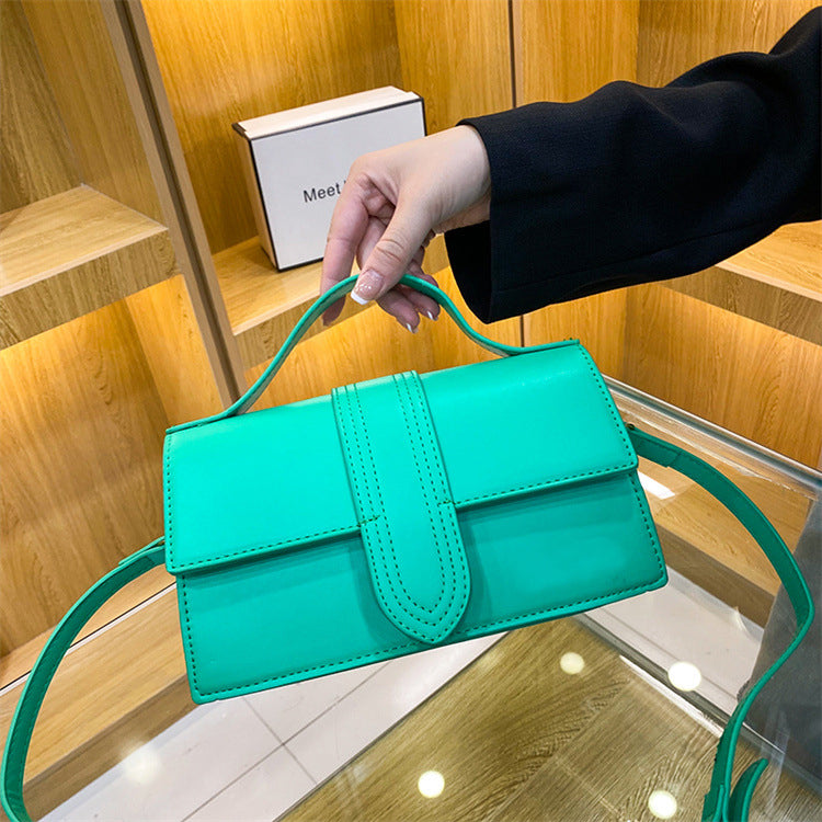 Luxury Handbags For Women Cross Body Bags Ladies Solid Candy Color Flap Bags High Quality Leather Messenger Bags