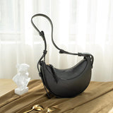Fashion French half moon armpit bag leisure single shoulder bag dumpling Bag Messenger saddle women's bag