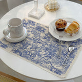 Lion Tiger Cotton Linen Placemat Washable for Dining Table No Slide Heat Resistant Everyday Use Table Mats