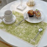 Lion Tiger Cotton Linen Placemat Washable for Dining Table No Slide Heat Resistant Everyday Use Table Mats