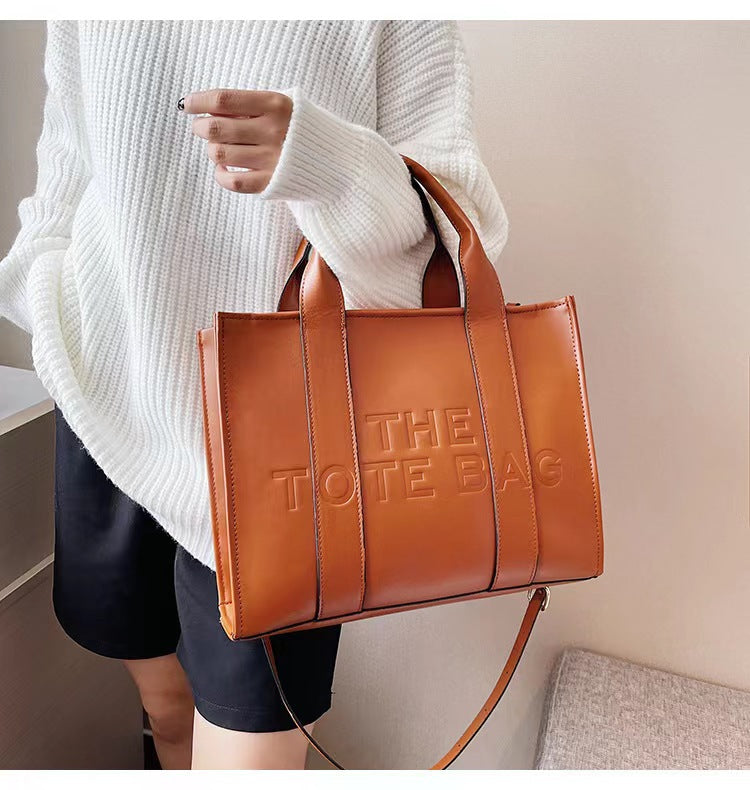 Embossing Tote Bags for Women Luxury Designer Handbag Matte Pu Leather Shoulder Crossbody Bags Big Sighopper Handbag