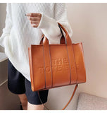 Embossing Tote Bags for Women Luxury Designer Handbag Matte Pu Leather Shoulder Crossbody Bags Big Sighopper Handbag