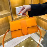 Luxury Handbags For Women Cross Body Bags Ladies Solid Candy Color Flap Bags High Quality Leather Messenger Bags