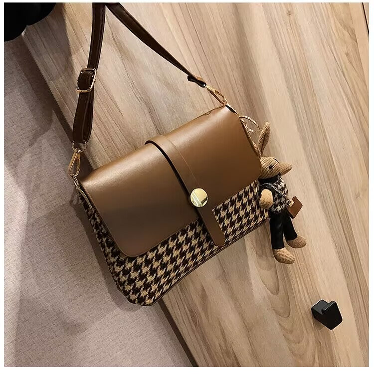 20cm brown bag with wide strap master quality-535354442