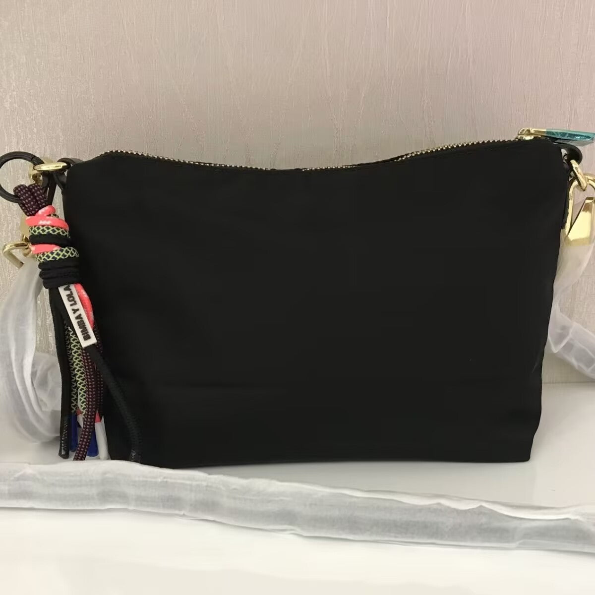 25cm black bag with gold metal-622280306