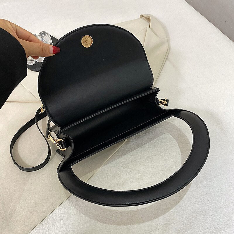 Fashion Handbags for Women High Quality Shoulder Bag Luxury Design Clutch Bag Lady Purses Crossbody Bag Big Round Handle Bag