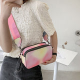 Luxury Shoulder Bag Female Rainbow Two-tone Original Camera Bag Clutch Bag 19ss New Two Shoulder Straps