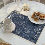 Lion Tiger Cotton Linen Placemat Washable for Dining Table No Slide Heat Resistant Everyday Use Table Mats