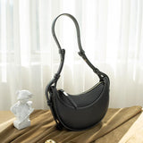 Fashion French half moon armpit bag leisure single shoulder bag dumpling Bag Messenger saddle women's bag
