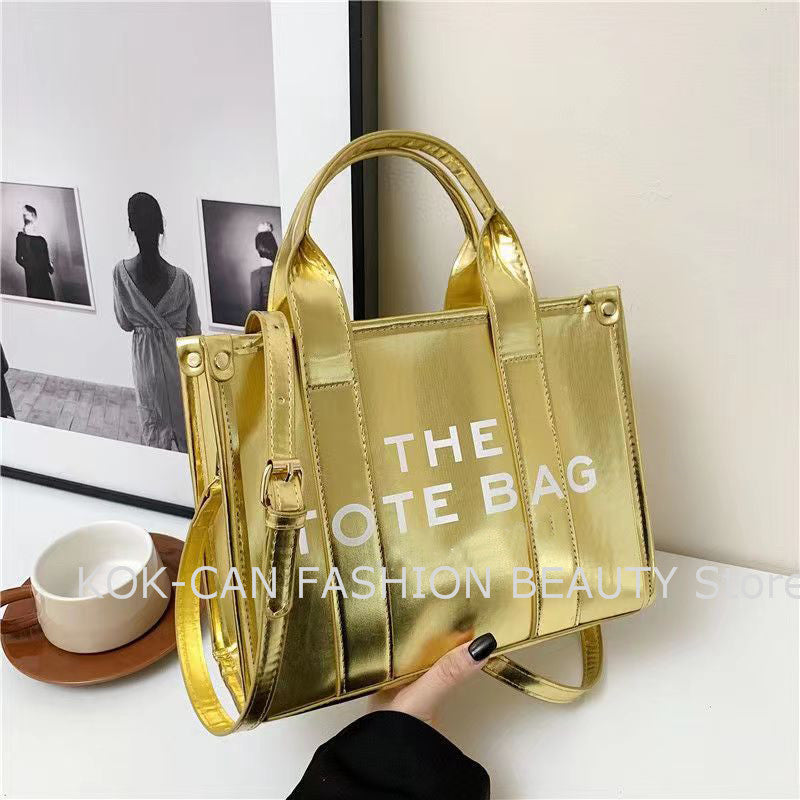 2023 Ladies Shiny Tote Bag fo Women Luxury Designer Women Handbag Female Shoulder Bag Fashion Large Capacity Corssbody Bag