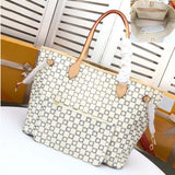 tote bag Designer bags wallet Fashion Totes Leather messenger shoulder handbag Women Bags High Capacity Composite Shopping bagss old flower Brown lattice MM 2023
