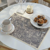 Lion Tiger Cotton Linen Placemat Washable for Dining Table No Slide Heat Resistant Everyday Use Table Mats