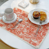 Lion Tiger Cotton Linen Placemat Washable for Dining Table No Slide Heat Resistant Everyday Use Table Mats