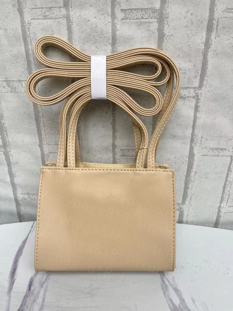 Designer 2 Sizes Mini Shoulder Bags Soft Leather Handbags Women Handbag Crossbody Luxury Tote Fashion Shopping Pink White Purse Satchels Bag