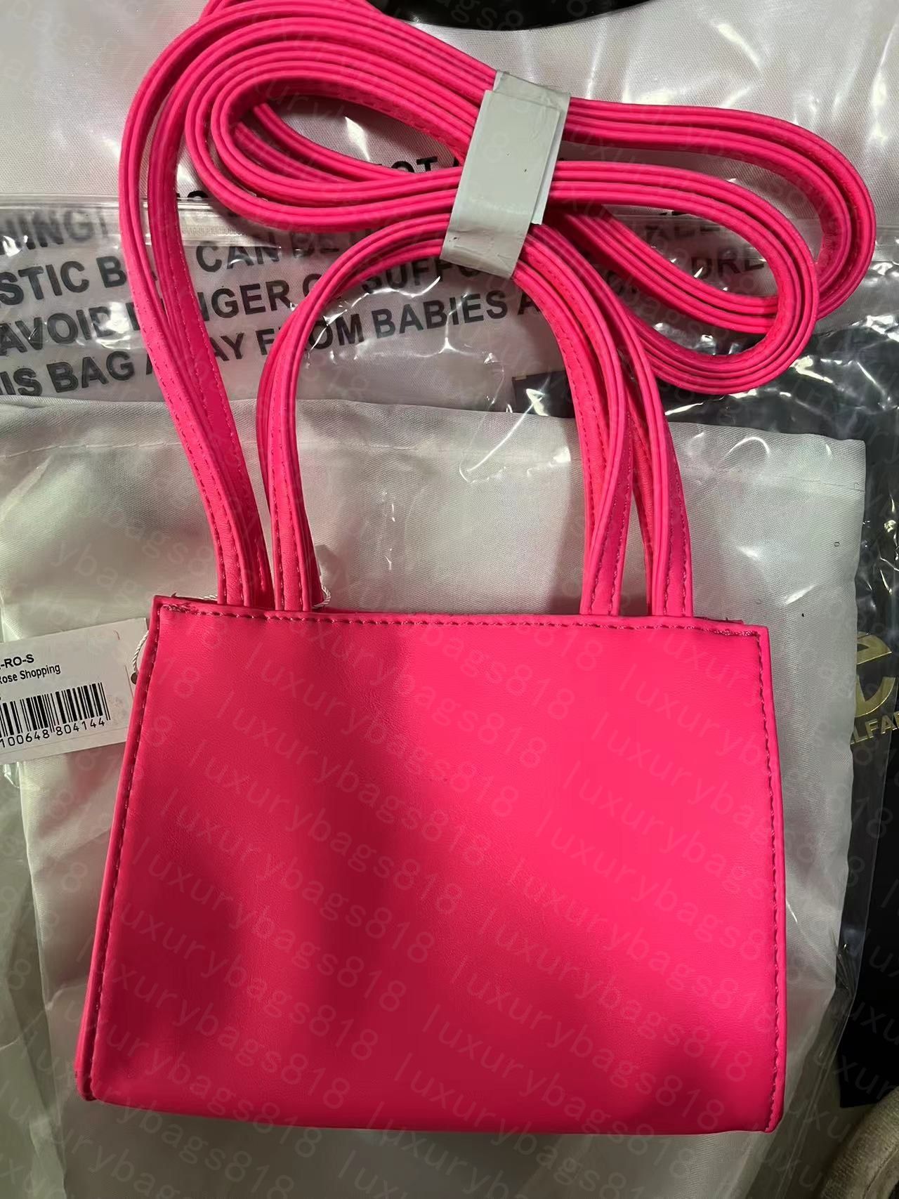 Designer 2 Sizes Mini Shoulder Bags Soft Leather Handbags Women Handbag Crossbody Luxury Tote Fashion Shopping Pink White Purse Satchels Bag