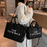 The Tote Bag for Woman Handbag New Fashion Versatile Large Capacity Fashionable Crossbody Bags Portable Luxury Letter Bag