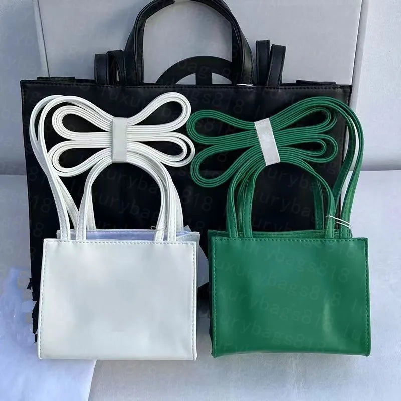 Designer 2 Sizes Mini Shoulder Bags Soft Leather Handbags Women Handbag Crossbody Luxury Tote Fashion Shopping Pink White Purse Satchels Bag