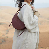 Fashion French half moon armpit bag leisure single shoulder bag dumpling Bag Messenger saddle women's bag