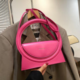 Fashion Handbags for Women High Quality Shoulder Bag Luxury Design Clutch Bag Lady Purses Crossbody Bag Big Round Handle Bag