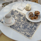 Lion Tiger Cotton Linen Placemat Washable for Dining Table No Slide Heat Resistant Everyday Use Table Mats