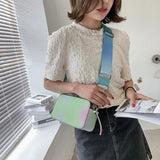 Luxury Shoulder Bag Female Rainbow Two-tone Original Camera Bag Clutch Bag 19ss New Two Shoulder Straps