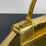 Luxury Designer Handbag Women's Top Quality PU Leather Shoulder Bag Crocodile Pattern Crossbody Bag