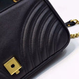FASHION WOMEN luxurys designers bags 446744 real leather Handbags chain Cosmetic messenger Shopping shoulder bag Totes lady wallet purse