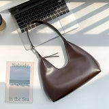 Brown with burgundy card holder with printed name 'Bsh'-535354442
