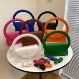 Fashion Handbags for Women High Quality Shoulder Bag Luxury Design Clutch Bag Lady Purses Crossbody Bag Big Round Handle Bag