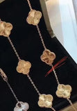 2pcs necklaces and 2pcs bracelets(blue/gold and plain gold)-15217030078