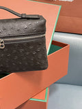 High Quality Multiple Color Women Fashion Genuine Leather Handbag Ladies Zipper Cosmetic Bag 2023 New Simple Simple Shoulder Bag